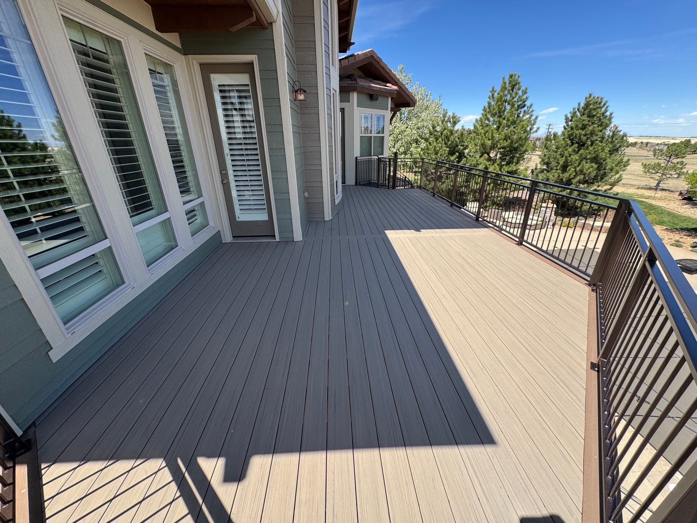 Composite deck built by Haka Decks in the Denver metro