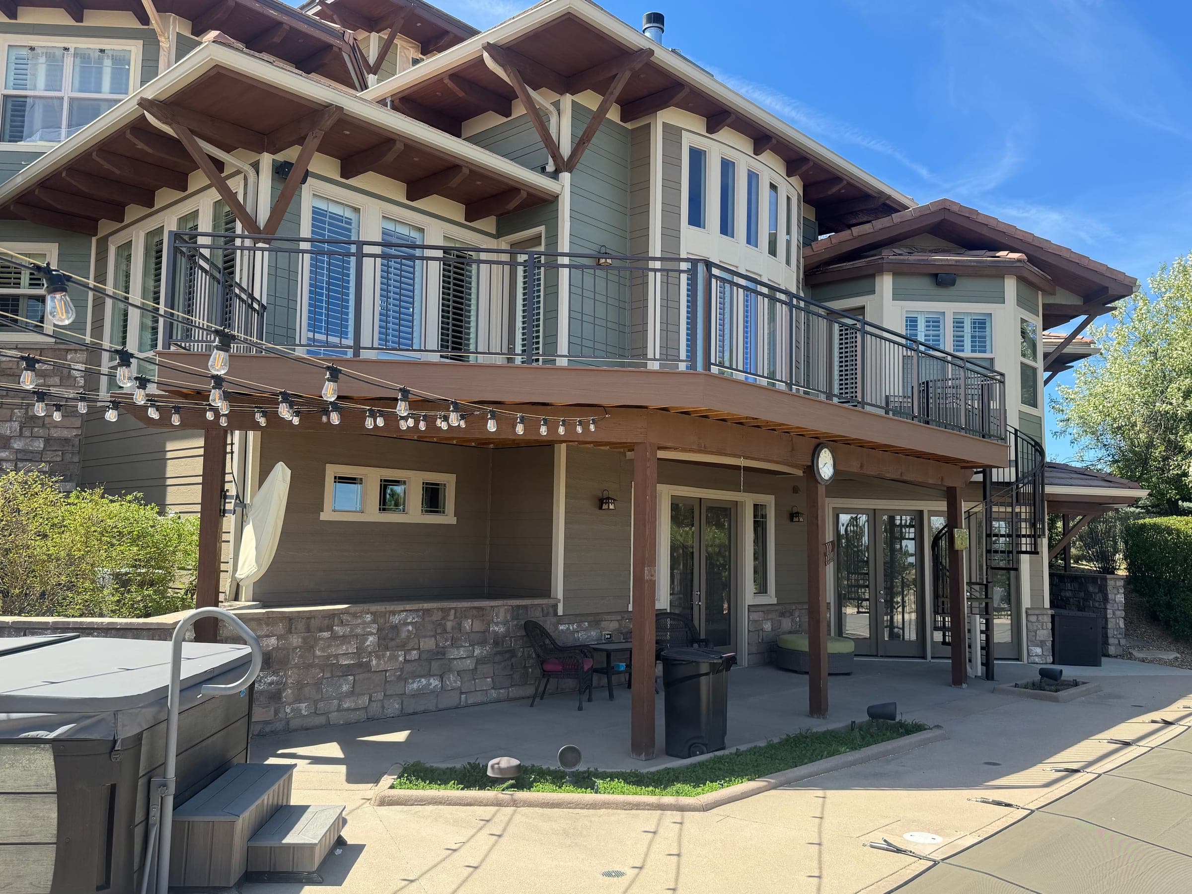 Composite deck built by Haka Decks in the Denver metro